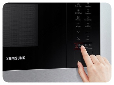 Мікрохвильова піч Samsung MS22T8254AB, 22 л, 850 Вт, чорна, Eco-розморожування