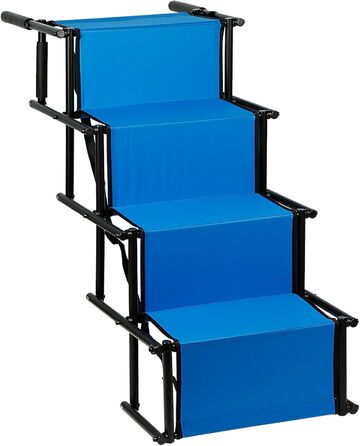 Рампа для собак Homewell - складана, до 70 кг, регульована - для маленьких, середніх та великих собак, легка у зберіганні (блакитна)