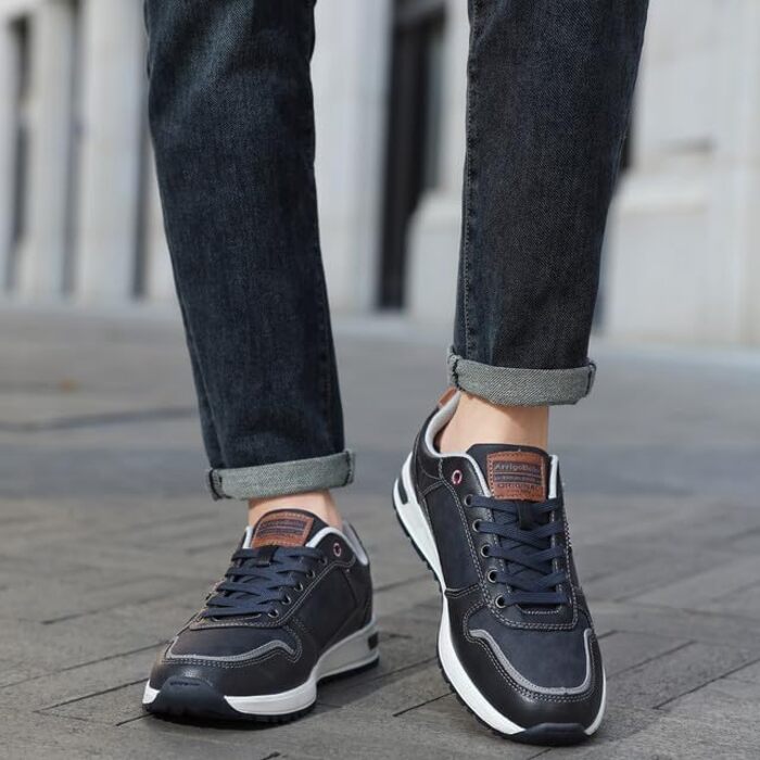 ARRIGO BELLO Чоловічі кросівки: спортивні, для відпочинку, робочі, Outdoor, легкі, для ходьби, розмір 41-46 (D, синій)