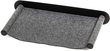 Гамак для кота з фетру на стіну, CanadianCat, 65x35x10 см, антрацит