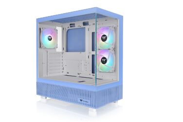Корпус ПК Thermaltake View 270 Plus TG ARGB, Mid-Tower, скло, вентилятори ARGB, USB-C, підтримка 360мм радіатора, блакитний