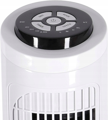 Колонний вентилятор TecVance Tower Fan, білий