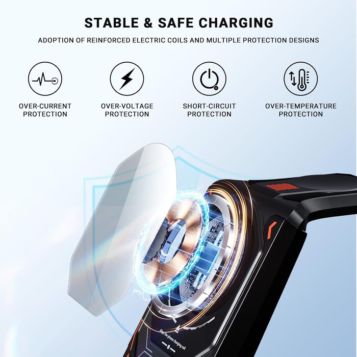 Станція бездротової зарядки 3-в-1 для Apple: iPhone, AirPods, Apple Watch (15W, MagSafe, чорний)