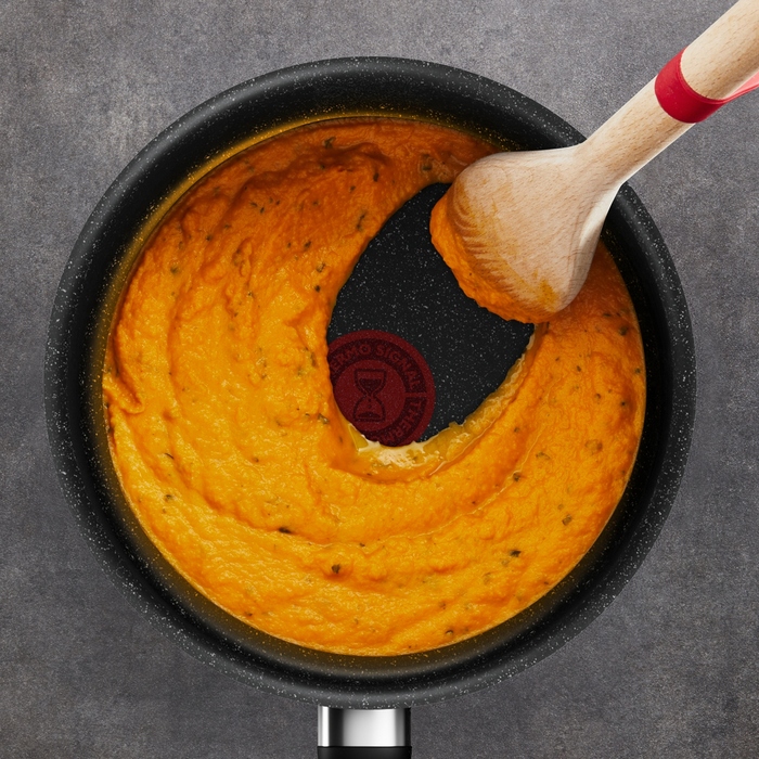 Набір сковорідок Tefal Dark Essential, 3 предмети, для індукційних плит, 20/24/28 см