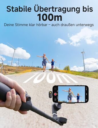 Мікрофон MAONO Wave T1 Mini USB-C: бездротовий, для iPhone/Android, з шумозаглушенням, для YouTube, Vlog, запису звуку