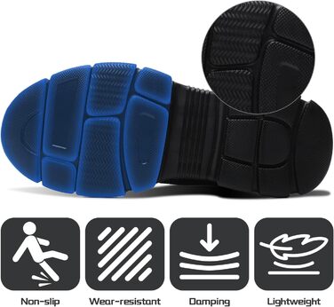 Черевики робочі зимові чоловічі/жіночі, зимові безпечні черевики з підкладкою, водонепроникні, черевики безпеки зі сталевим підноском, антиковзаючі, теплі, зі швидкою застібкою, самозатягуючі, 36-46 EU (Чорний, 46 EU)