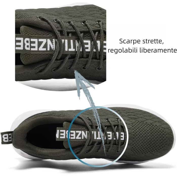 Чоловічі кросівки для бігу, тенісу та фітнесу. Легкі, дихаючі, зелені, 42 EU