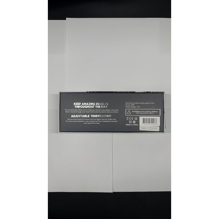 Odenson Beard Forger: Бездротова нагрівальна щітка для бороди – 4 температурні режими, портативна, акумуляторна