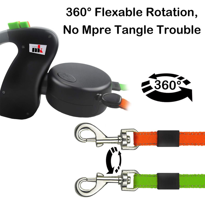 Автоматична собача леїнка Makife Dual Doggie - 3м, для маленьких та середніх собак, з пакетиками для вигулу (15 шт)