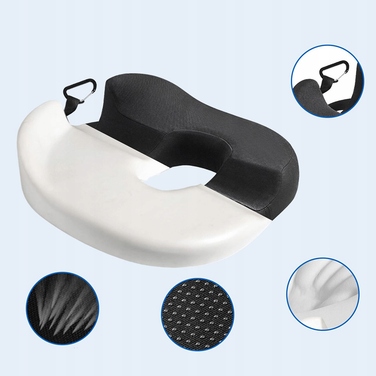 Ергономічна ортопедична подушка для сидіння з ефектом пам'яті (Memory Foam)