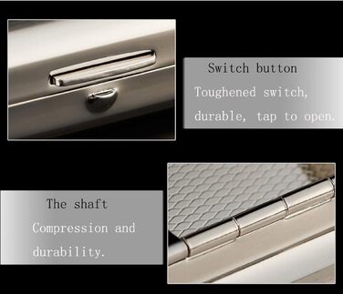 Елегантне металеве тютюноприладдя для 16 сигарет з подарунковою коробкою, срібного кольору