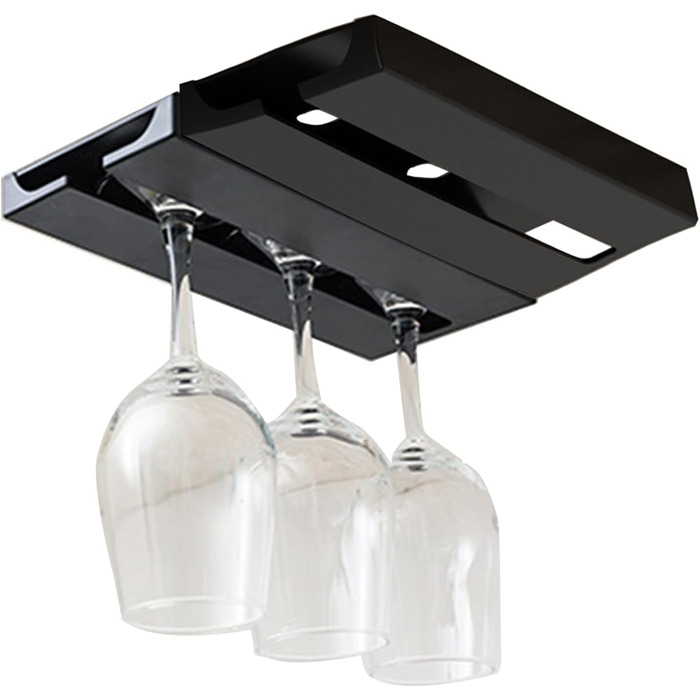 Тримач для келихів вина Vastsea (2 шт.), чорний - для дому, ресторану, бару