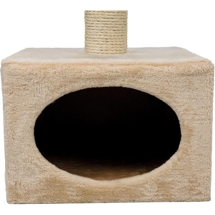 TRIXIE Cat Tree Badalona 109 cm in beige – multi-level cat tree with cozy resting areas and robust scratching surfaces, comfortable & stable – 43451