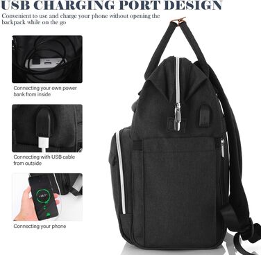 Жіночий рюкзак для школи та подорожей з відділенням для ноутбука 15.6