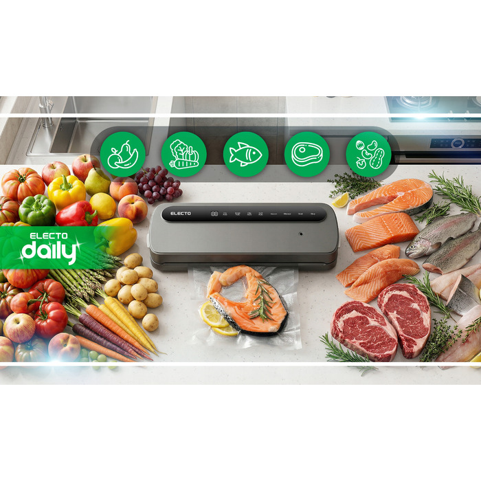 Вакууматор для продуктів Electo Daily, чорний