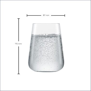 Набір універсальних келихів Zwiesel Glas Vervino 4 шт, тритан-кристал, з мос'єрною точкою, для напоїв, вироблено в Німеччині