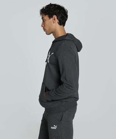 Чоловічий худі Puma ESS No. 1 Logo з капюшоном, темно-сірий меланж, розмір XXL