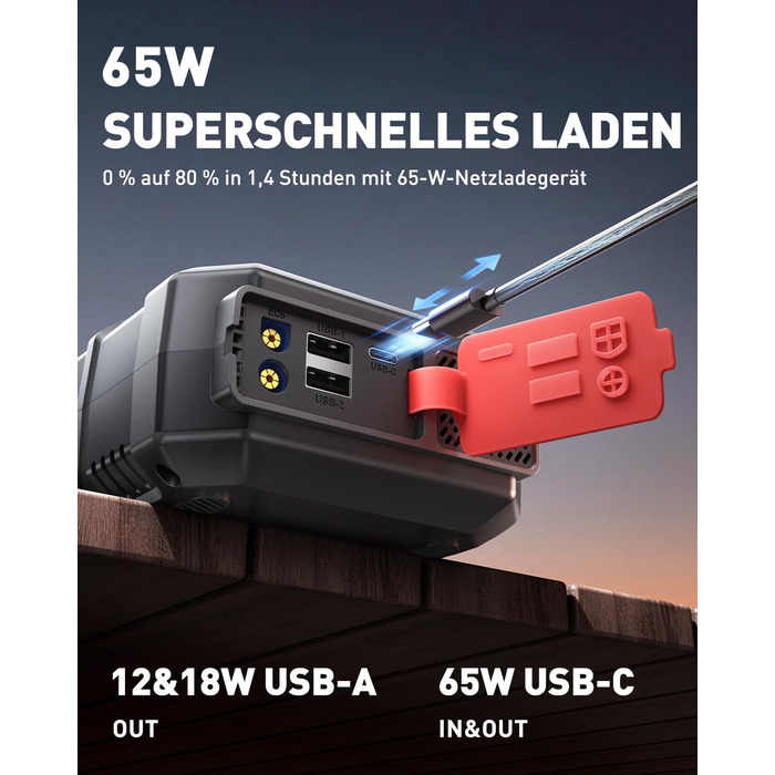 Портативний акумулятор Starthilfe ANFLAG 7000A 26800mAh з компресором 160PSI для автомобілів, підтримка бензинових та дизельних двигунів (14.0L), PD65W, LED-ліхтар