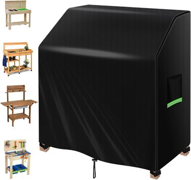 Чохол для дитячої кухні та гриля Maxawe 110x50x98 см, водонепроникний 420D Оксфорд, захист від пилу, ультрафіолету та погодних умов