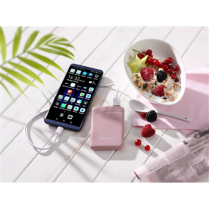 Powerbank Intenso Powerbank XS 5000mAh - зовнішній акумулятор для смартфона, планшета, MP3-плеєра, цифрової камери (рожевий)