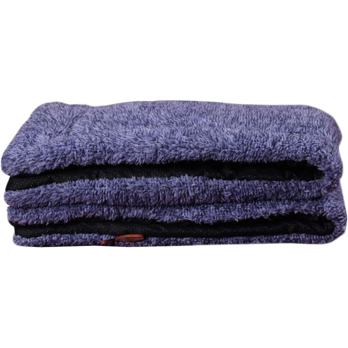 М'яка ковдра для собак та котів Raikou з плюшевою подушкою, 120x85 см, блакитний меланж