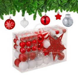 Relaxdays Christmas Baubles - Set of 101