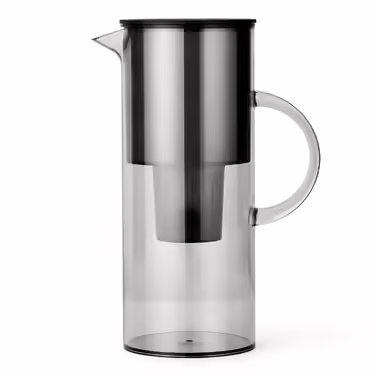 Stelton Water Filter Pitcher EM77 - Compatible with Brita Water Filter Cartridges - Modern Style Plastic Water Pitcher - Reduces Chlorine and Limescale - 2 Liters, Tinted