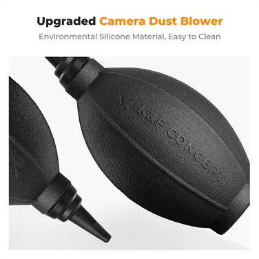 Набір для чищення об'єктивів K&F Concept 3-в-1: для фотоапаратів, об'єктивів, фільтрів, телефонів. Lenspen, щітка, повітряний насос, мікрофібра.