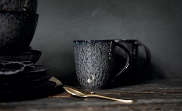 Набір керамічних чашок Leonardo Matera 6 шт., сірі, 430 мл, для кави та чаю, стійкі до миття в посудомийній машині, 018563