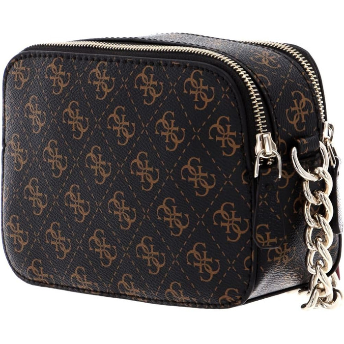 Сумка через плече GUESS Noelle жіноча коричнева - оригінал