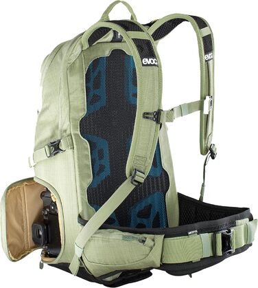 EVOC Hip Pack Capture: нагрудний рюкзак (1 шт.) для фототехніки, унісекс, світло-оливковий, з системою кріплення для штатива