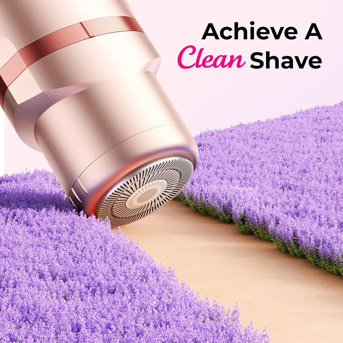 Триммер для бікіні для жінок – 2-в-1 електробритва для інтимної зони: водонепроникний триммер IPX7 для подорожей та душу (рожеве золото)