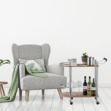 Relaxdays Serving Trolley with 2 Tiers