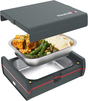 Електрична термобокс Faitron HeatsBox 90W: підігрів їжі для дорослих та дітей, з нержавіючою сталею, витокозахист