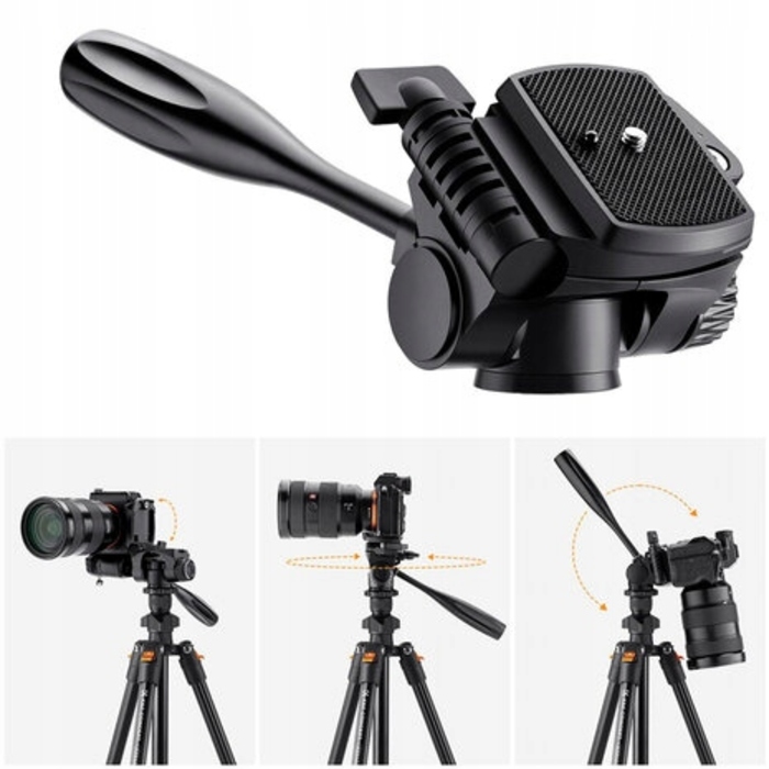 Штатив K&F Concept K234A, 162 см, чорний