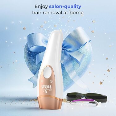 IPL-пристрій для епіляції з охолодженням, безболісна лазерна епіляція для жінок та чоловіків, 9 рівнів потужності, 999 900 імпульсів світла, для тіла, пахв, зони бікіні
