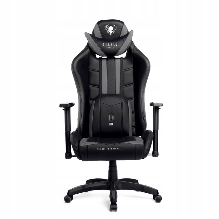 Ігрове крісло Diablo Chairs Diablo X-Ray L, екошкіра, чорне