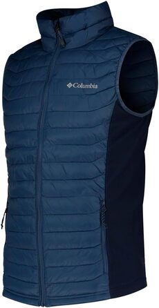 Жилет Columbia Powder Pass для чоловіків, пуховий, утеплювач, XXL, Dark Mountain/Collegiate Navy