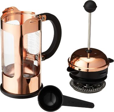Френч-прес Bodum CHAMBORD, 0,35 л, мідний, скло та нержавіюча сталь, із захистом від проливання