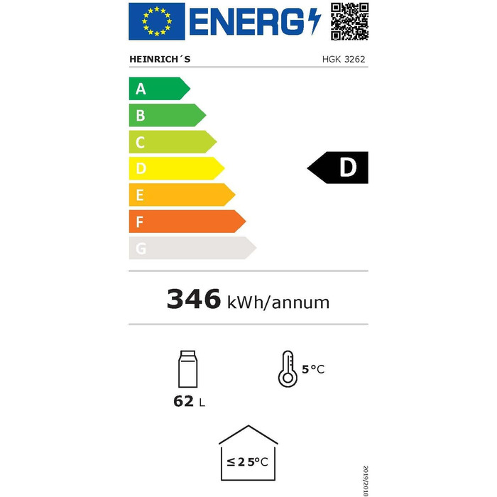 Міні-холодильник Heinrich з скляною дверцятами: компактний, тихий (40dB), LED-підсвічування, для офісу, кемпінгу, саду, об'єм 88 літрів, 3 полиці