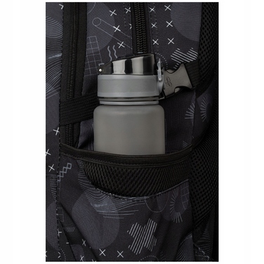 Шкільний рюкзак CoolPack багатокомпортний, чорний, 29 л, з відділенням для ноутбука