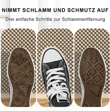 Килимок для дому та вулиці Fowooyeen з силікону, 43 x 76 см, Khaki