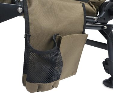 Крісло розкладне CampFeuer Angelstuhl для кемпінгу, риболовлі та відпочинку на природі (оливково-зелений)