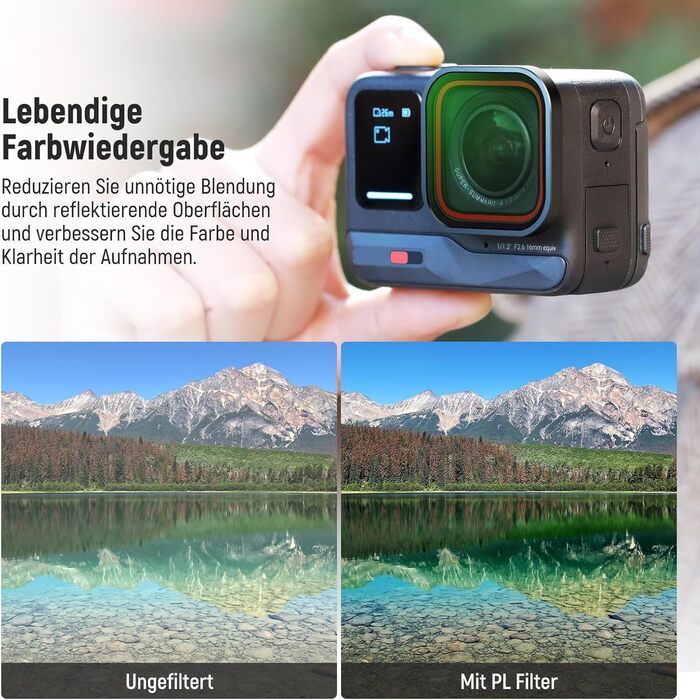 Набір фільтрів ND та CPL NEEWER для Insta360 Ace Pro (4 шт.) - ND16, ND32, ND64, CPL