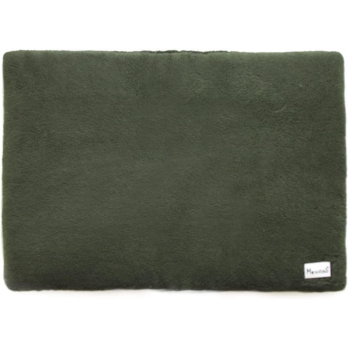 Килимок для собак PRO-Thermo з штучного хутра, 70x100 см, оливковий