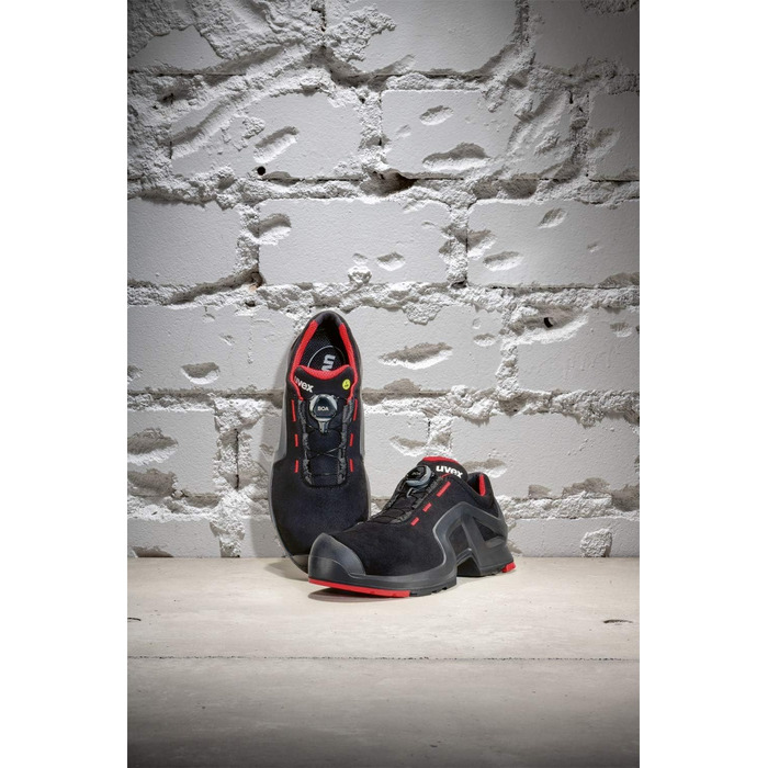 Чоботи робочі Uvex 1 X-Tended Support S3 SRC ESD - червоно-чорні (51 EU)