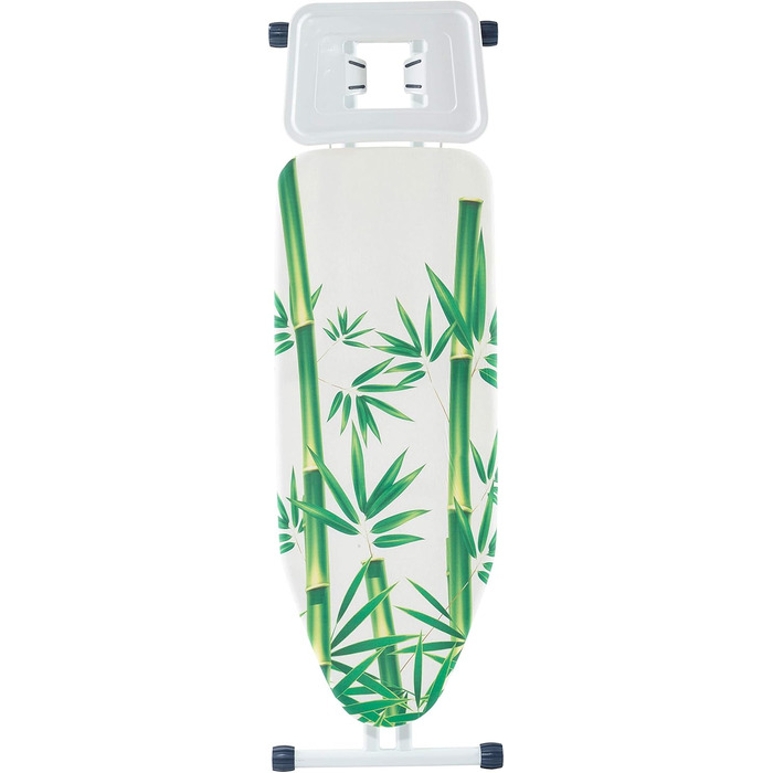 Прасувальна дошка Mabel Home з регулюванням висоти, стійка до пари, з чохлом, білий/зелений, 119,4 x 45,7 см