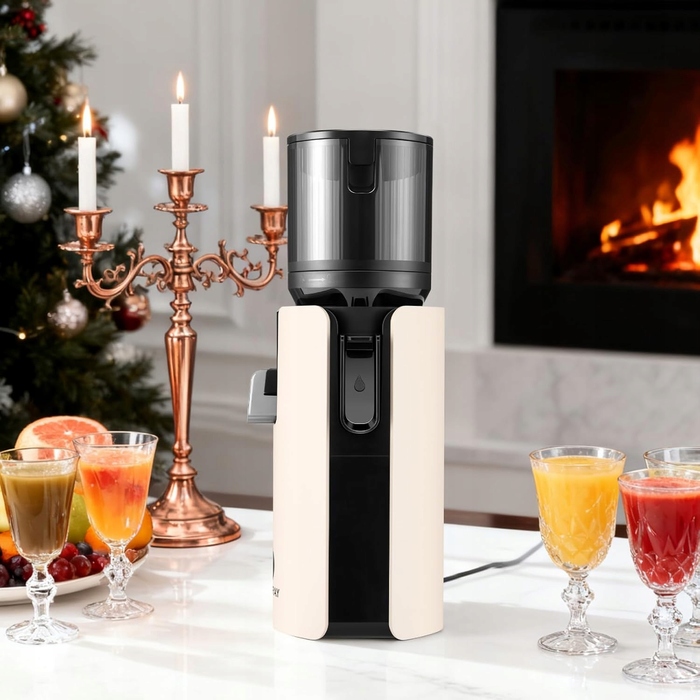 Шнекова соковижималка Ventray max 120, 250 Вт, 1.2 л, BPA-free, колір: слонова кістка