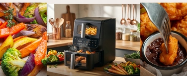 Аерофритюрниця 4Swiss ABB-225 з двома чашами, 2500 Вт, 10 л