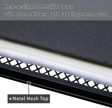 Прасувальна дошка Duwee з великою парогенераторною стацією, складна, регульована по висоті, з термостійким покриттям, товстим фетровим покриттям, міцними ніжками, чорна, 33x109 см